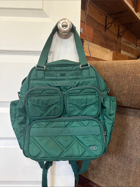 lug Handbags - LUG LEGACY PUDDLE JUMPER MINI BACKPACK WICKED GREEN